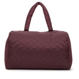 NWOT Quilted Burgundy Tote Bag